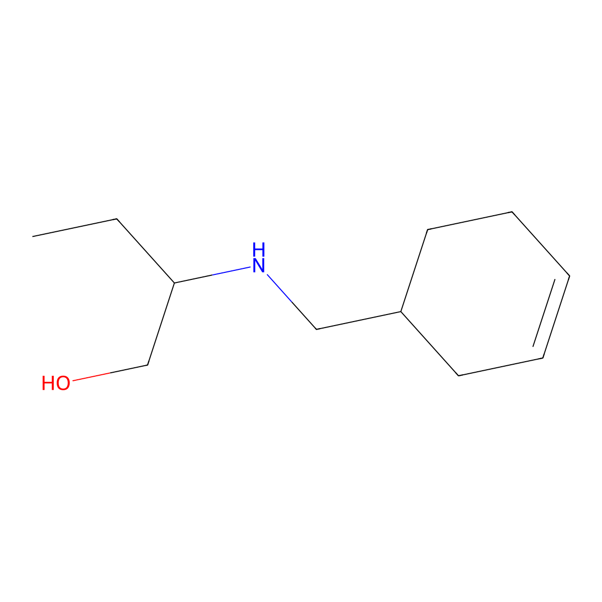 2-{[(Cyclohex-3-en-1-yl)methyl]amino}butan-1-ol molecular structure, CAS 1042553-15-0