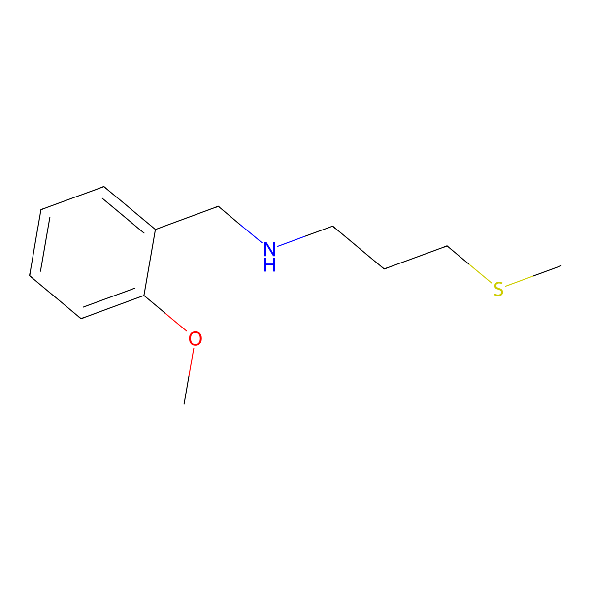 [(2-Methoxyphenyl)methyl][3-(methylsulfanyl)propyl]amine molecular structure, CAS 1042554-47-1