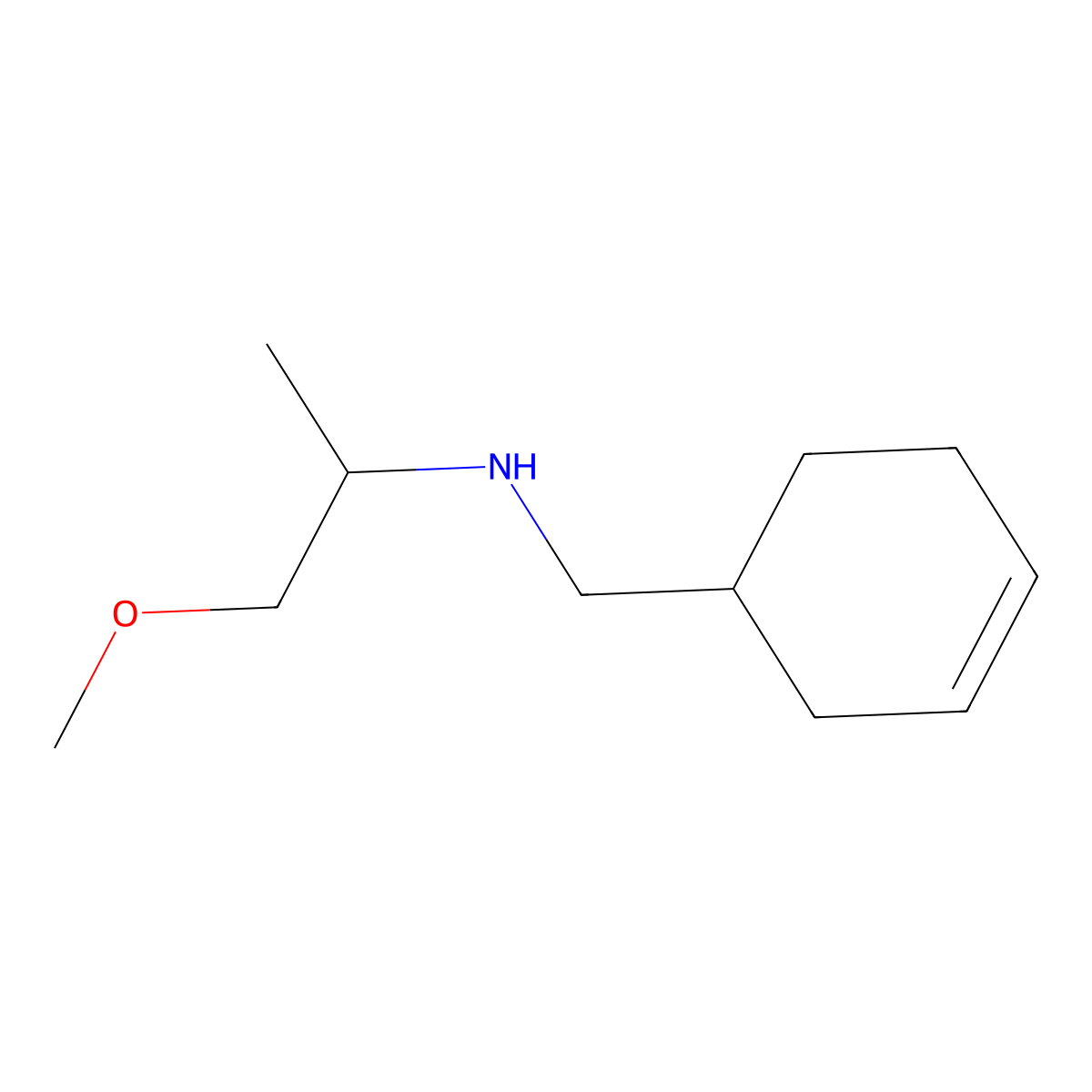 [(Cyclohex-3-en-1-yl)methyl](1-methoxypropan-2-yl)amine molecular structure, CAS 1042554-92-6