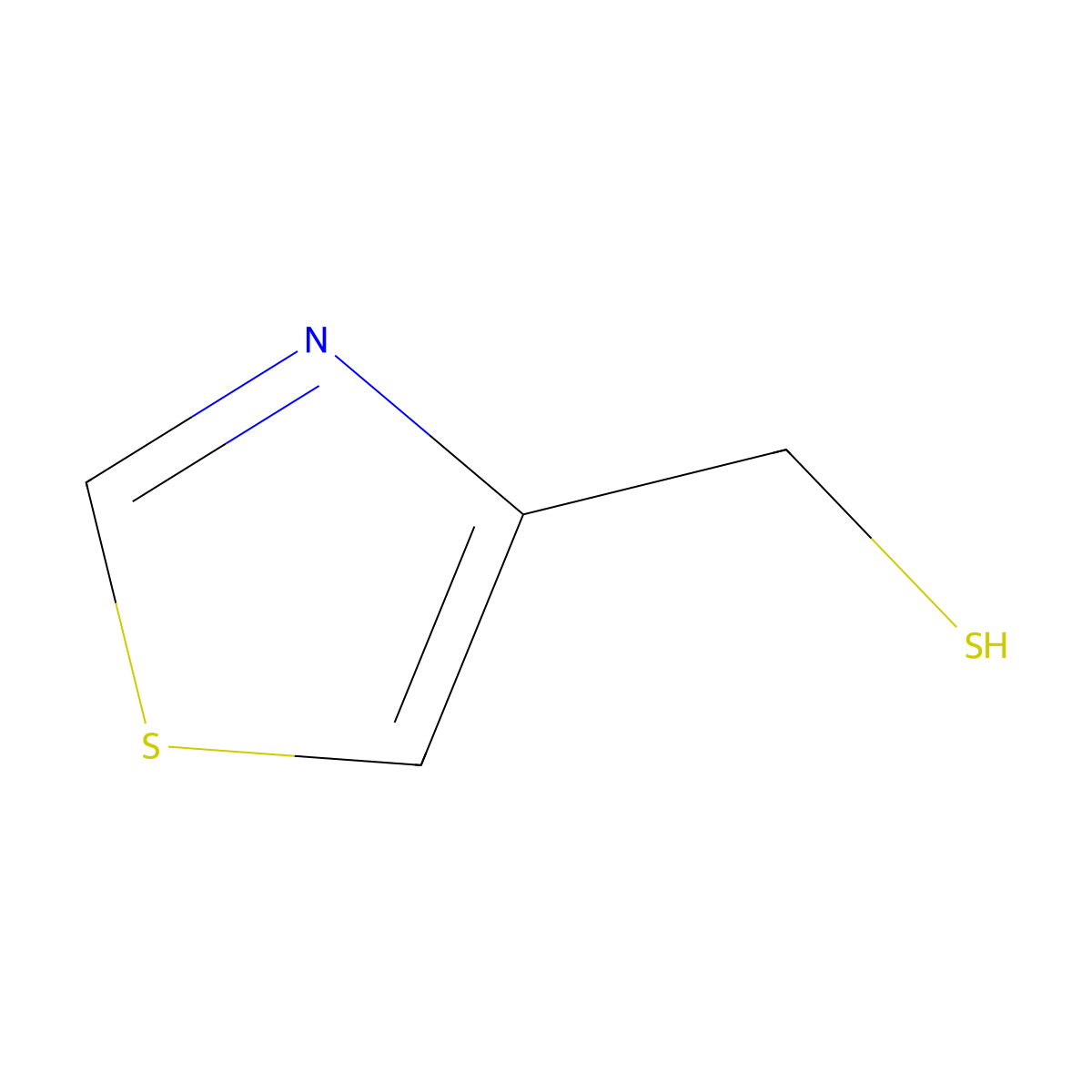(1,3-Thiazol-4-yl)methanethiol molecular structure, CAS 104256-57-7