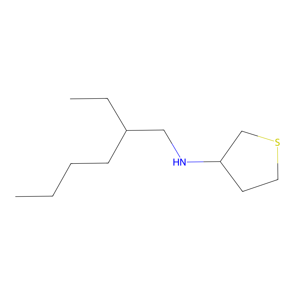 N-(2-ethylhexyl)thiolan-3-amine molecular structure, CAS 1042560-22-4