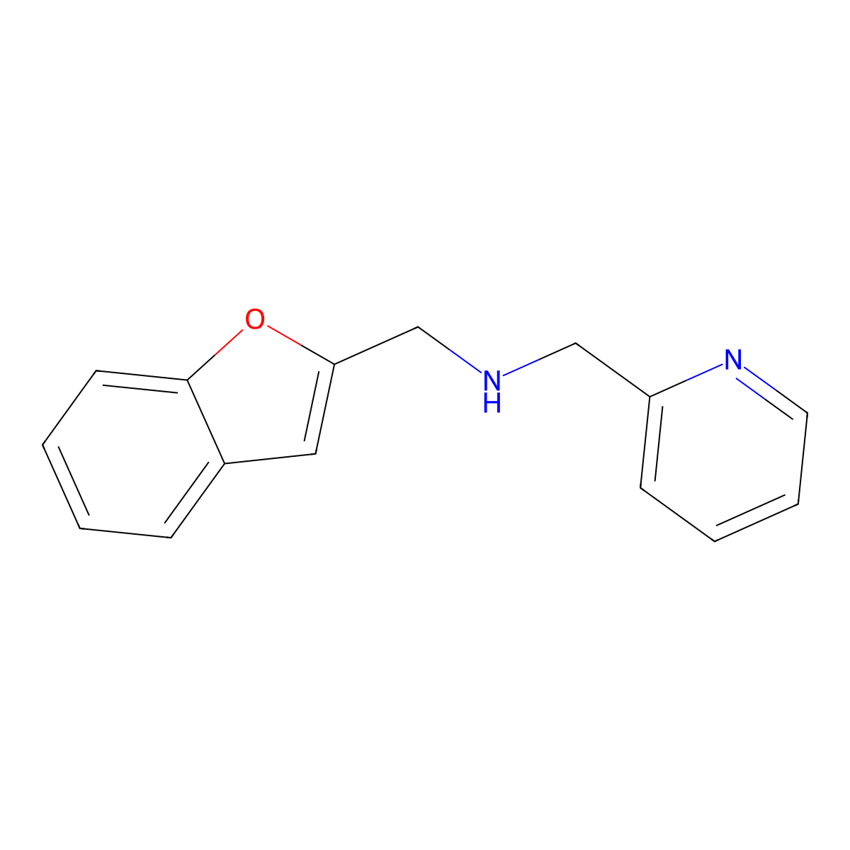 N-(2-Benzofuranylmethyl)-2-pyridinemethanamine molecular structure, CAS 1042564-28-2