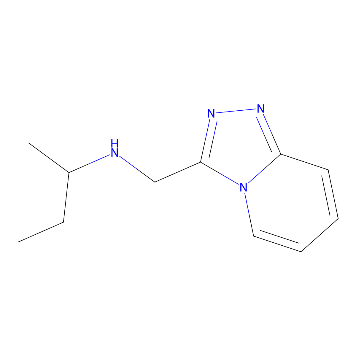 (Butan-2-yl)({[1,2,4]triazolo[4,3-a]pyridin-3-yl}methyl)amine molecular structure, CAS 1042564-81-7