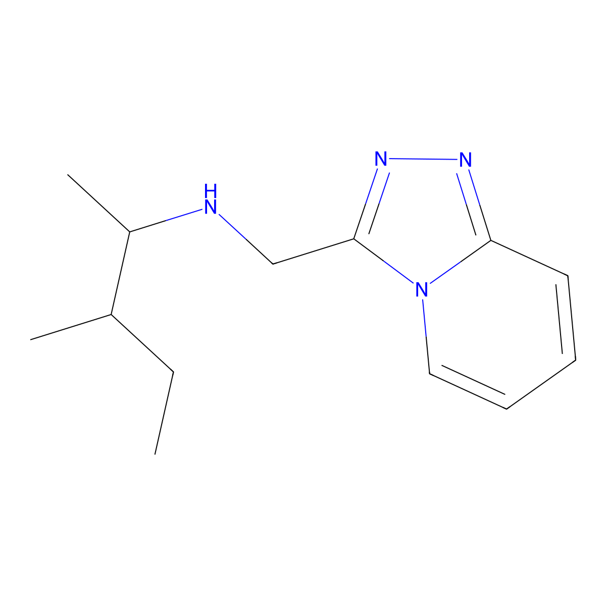 (3-Methylpentan-2-yl)({[1,2,4]triazolo[4,3-a]pyridin-3-yl}methyl)amine molecular structure, CAS 1042565-24-1