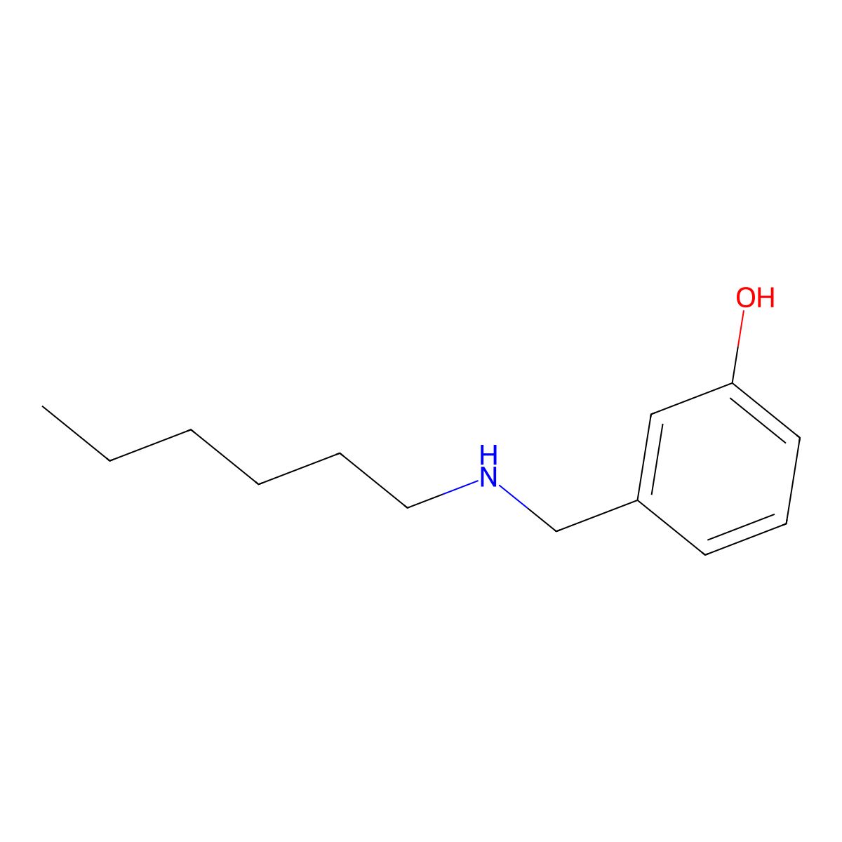 3-[(Hexylamino)methyl]phenol molecular structure, CAS 1042567-05-4