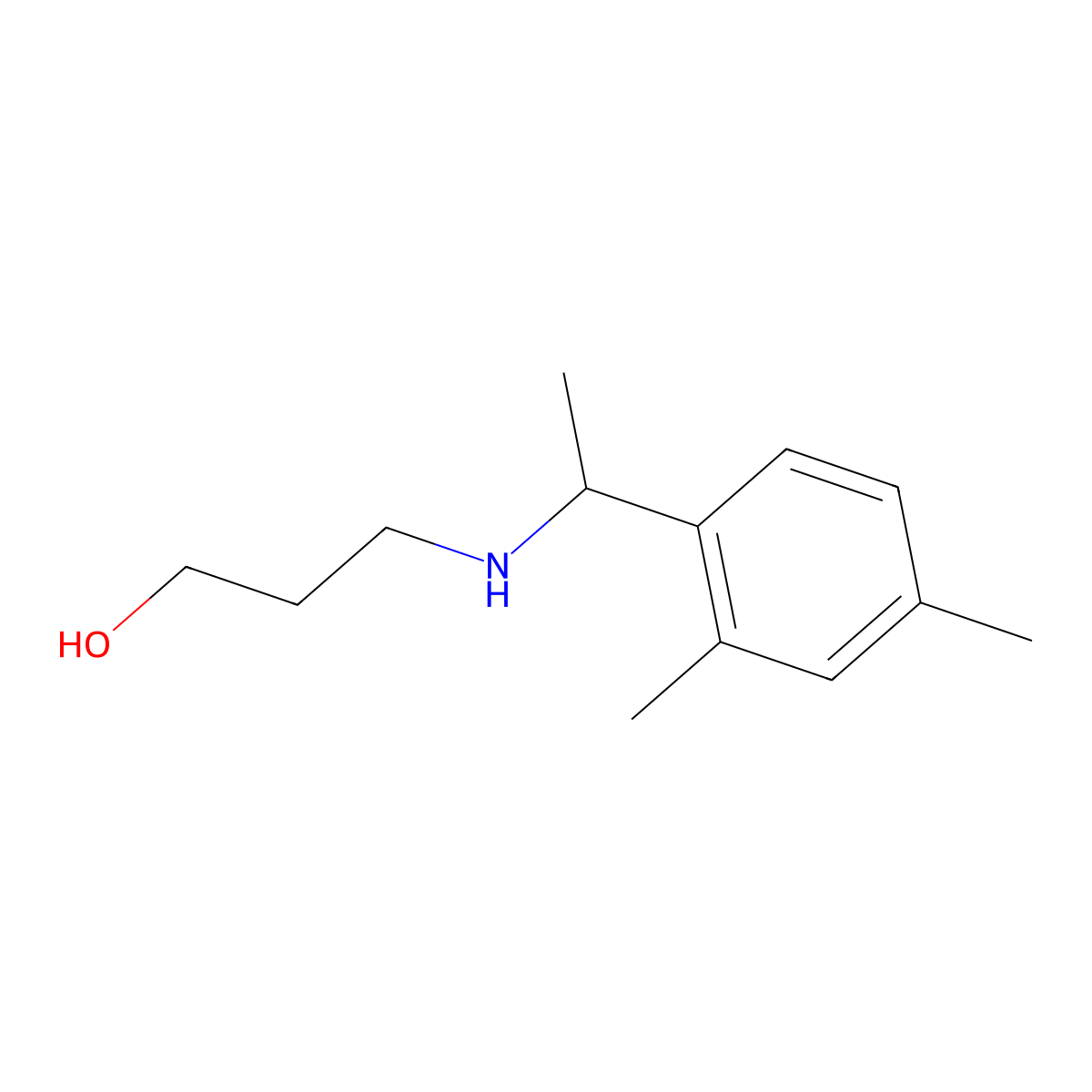 3-{[1-(2,4-Dimethylphenyl)ethyl]amino}propan-1-ol molecular structure, CAS 1042574-24-2