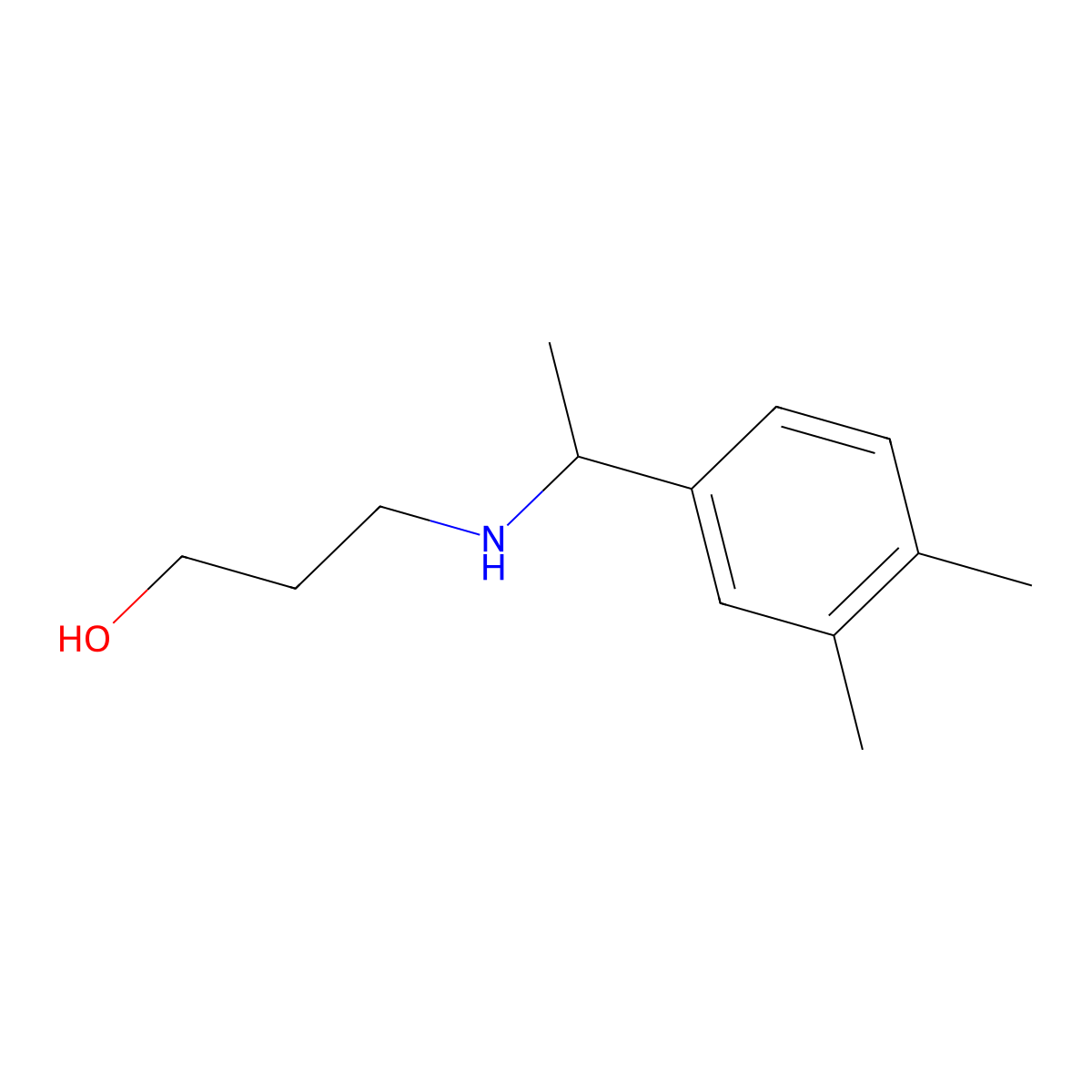 3-{[1-(3,4-Dimethylphenyl)ethyl]amino}propan-1-ol molecular structure, CAS 1042574-78-6