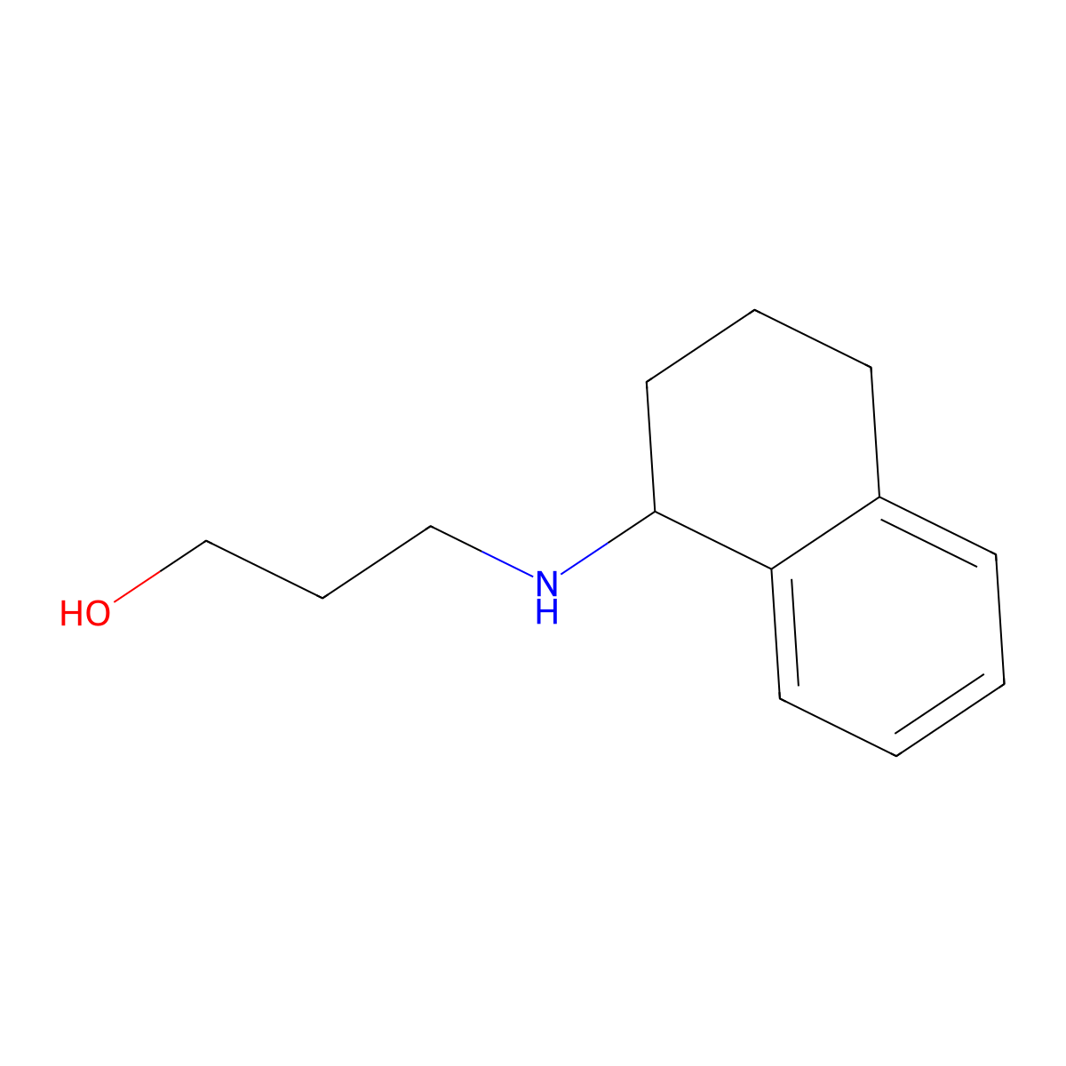 3-[(1,2,3,4-Tetrahydronaphthalen-1-yl)amino]propan-1-ol molecular structure, CAS 1042574-94-6