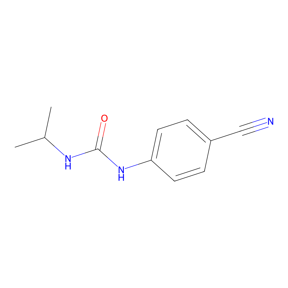 1-(4-Cyanophenyl)-3-(propan-2-yl)urea molecular structure, CAS 1042576-82-8
