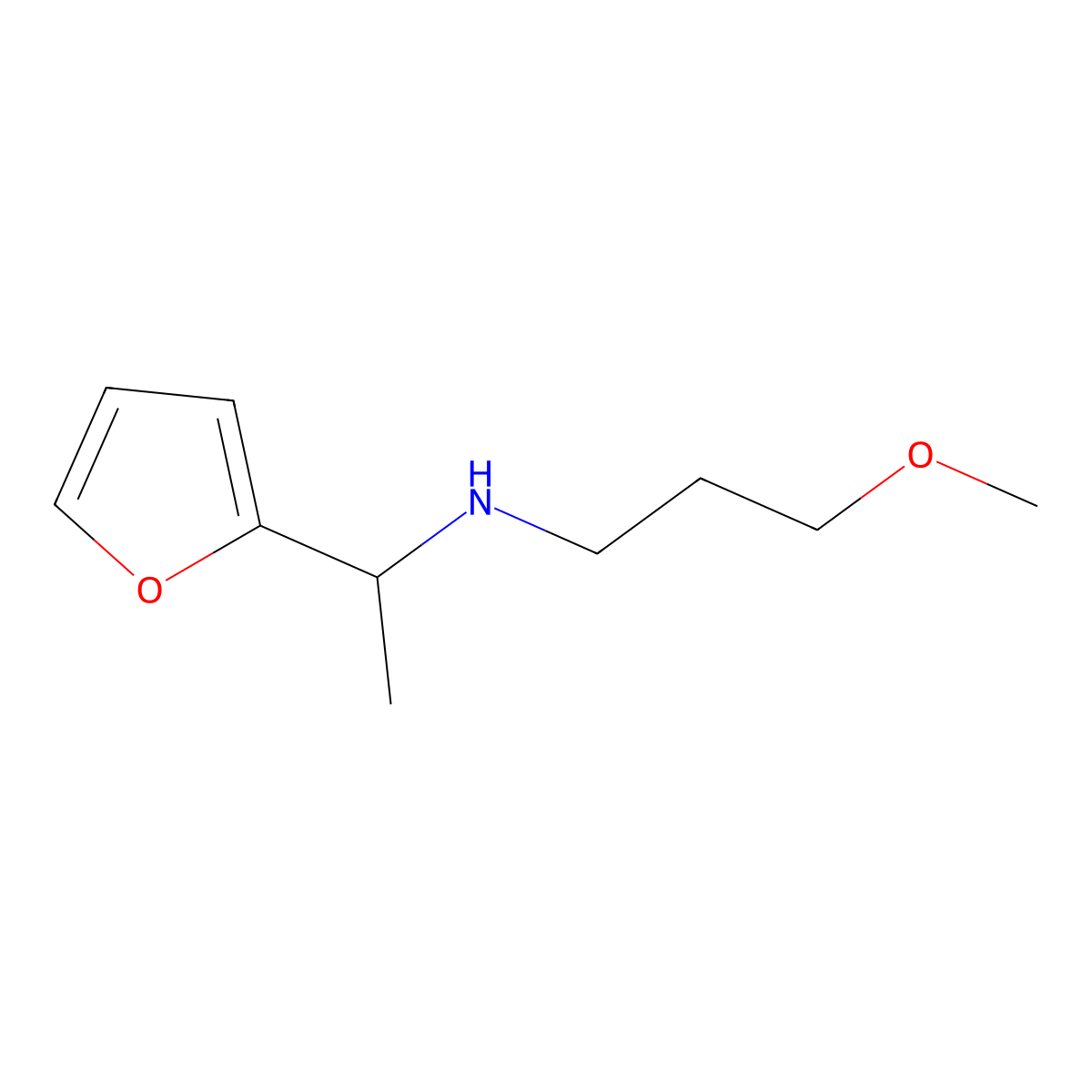 [1-(Furan-2-yl)ethyl](3-methoxypropyl)amine molecular structure, CAS 1042578-74-4