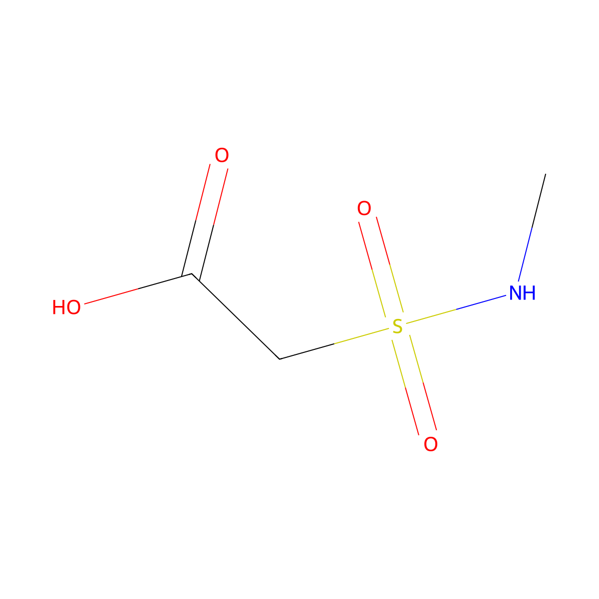 2-(Methylsulfamoyl)acetic acid molecular structure, CAS 1042583-72-1