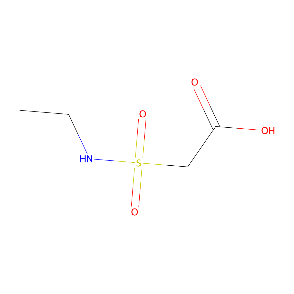 2-(Ethylsulfamoyl)acetic acid molecular structure, CAS 1042583-96-9