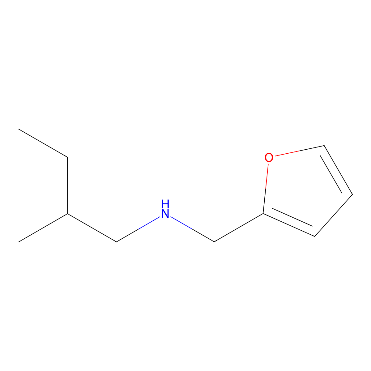 [(Furan-2-yl)methyl](2-methylbutyl)amine molecular structure, CAS 1042585-60-3