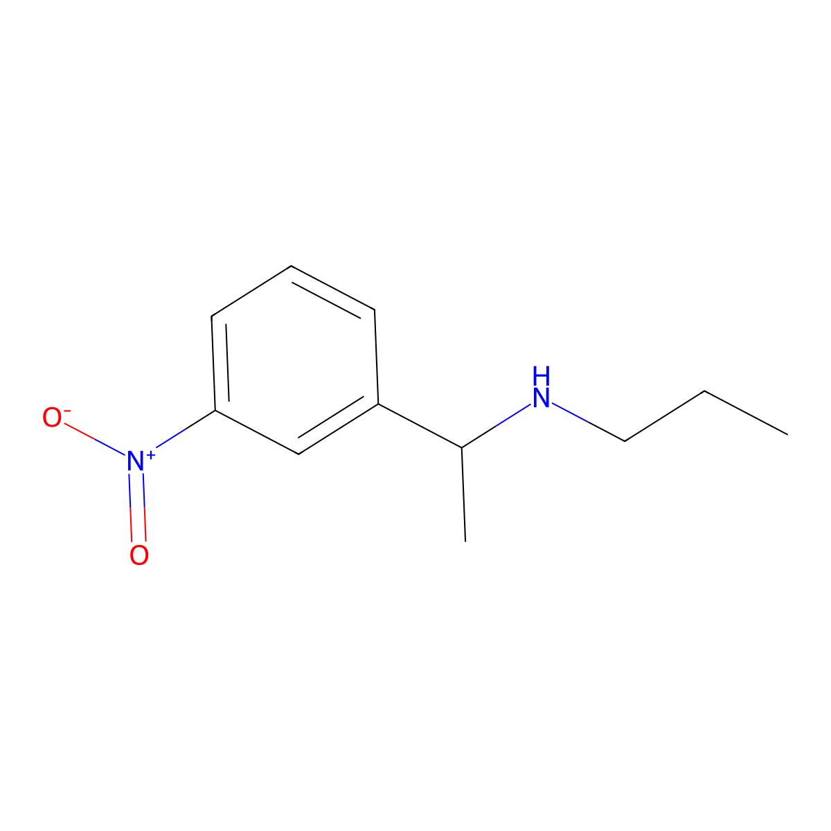 [1-(3-Nitrophenyl)ethyl](propyl)amine molecular structure, CAS 1042586-30-0