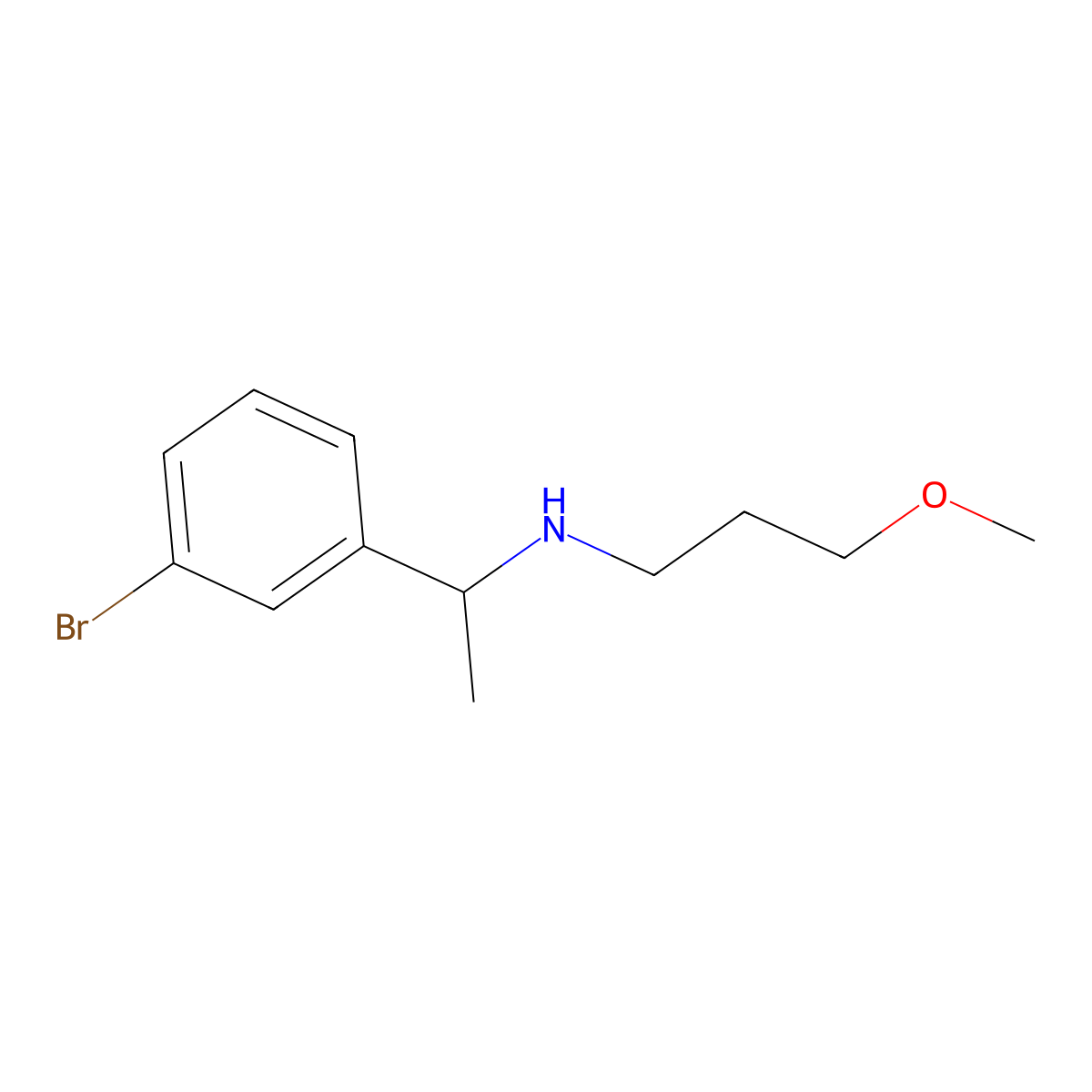 [1-(3-Bromophenyl)ethyl](3-methoxypropyl)amine molecular structure, CAS 1042588-98-6