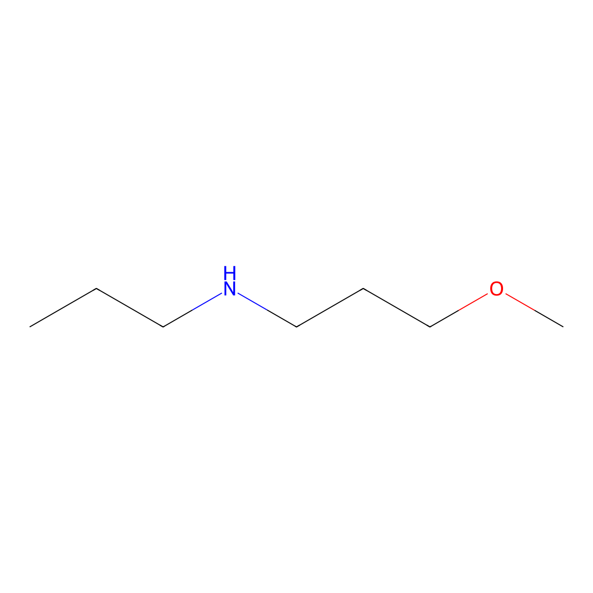 (3-Methoxypropyl)(propyl)amine molecular structure, CAS 1042590-52-2