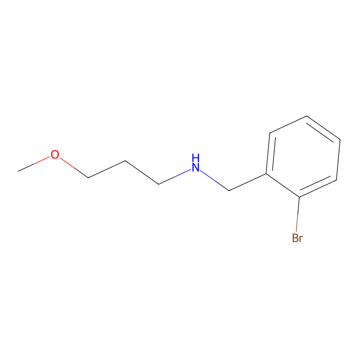 [(2-Bromophenyl)methyl](3-methoxypropyl)amine molecular structure, CAS 1042590-84-0