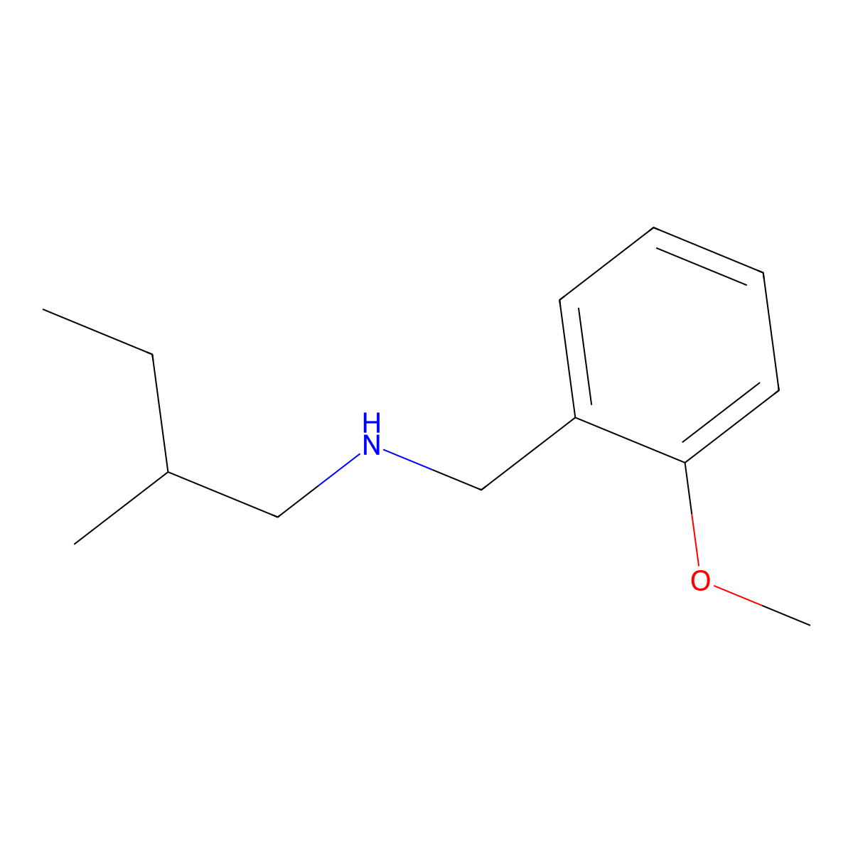 [(2-Methoxyphenyl)methyl](2-methylbutyl)amine molecular structure, CAS 1042595-20-9