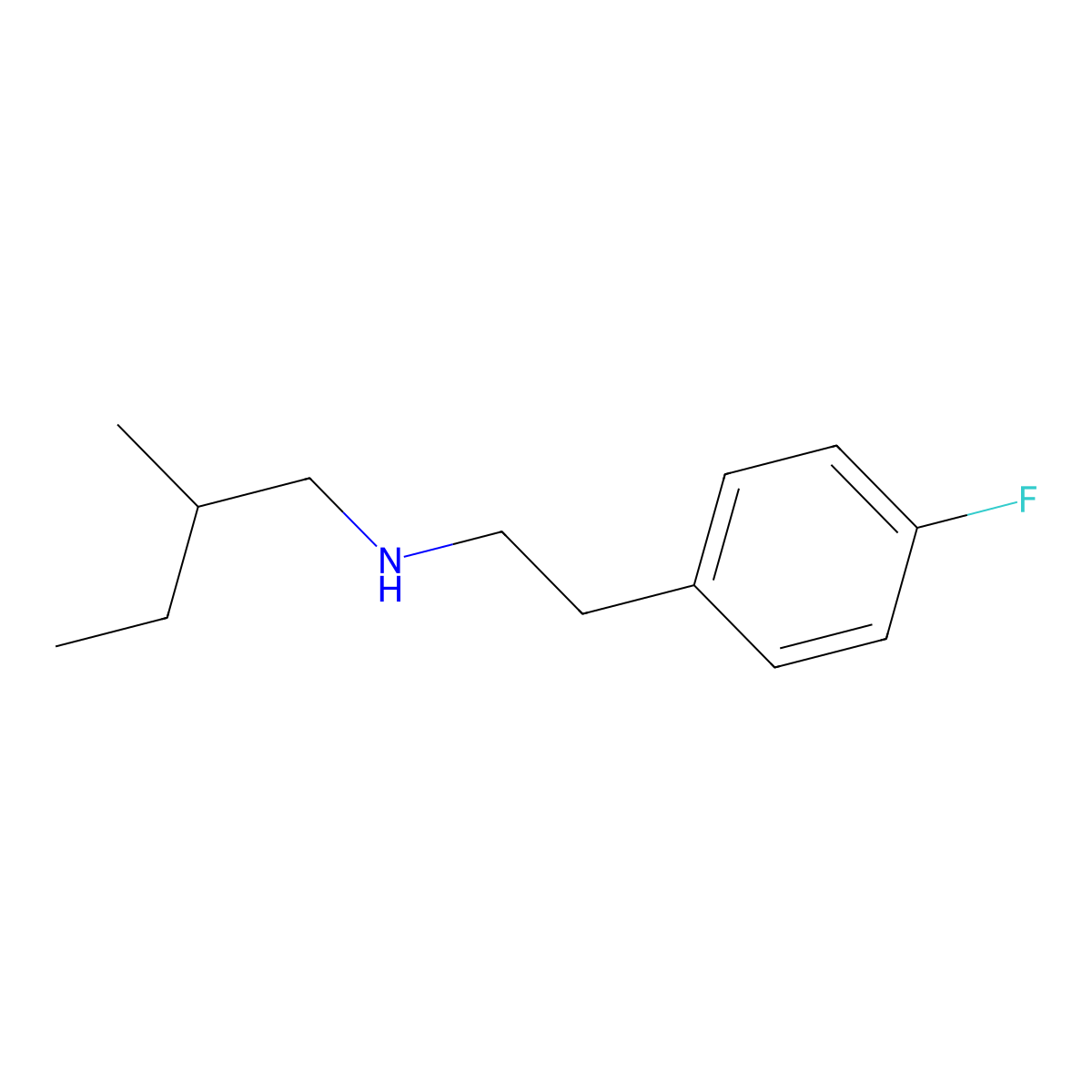 [2-(4-Fluorophenyl)ethyl](2-methylbutyl)amine molecular structure, CAS 1042595-93-6