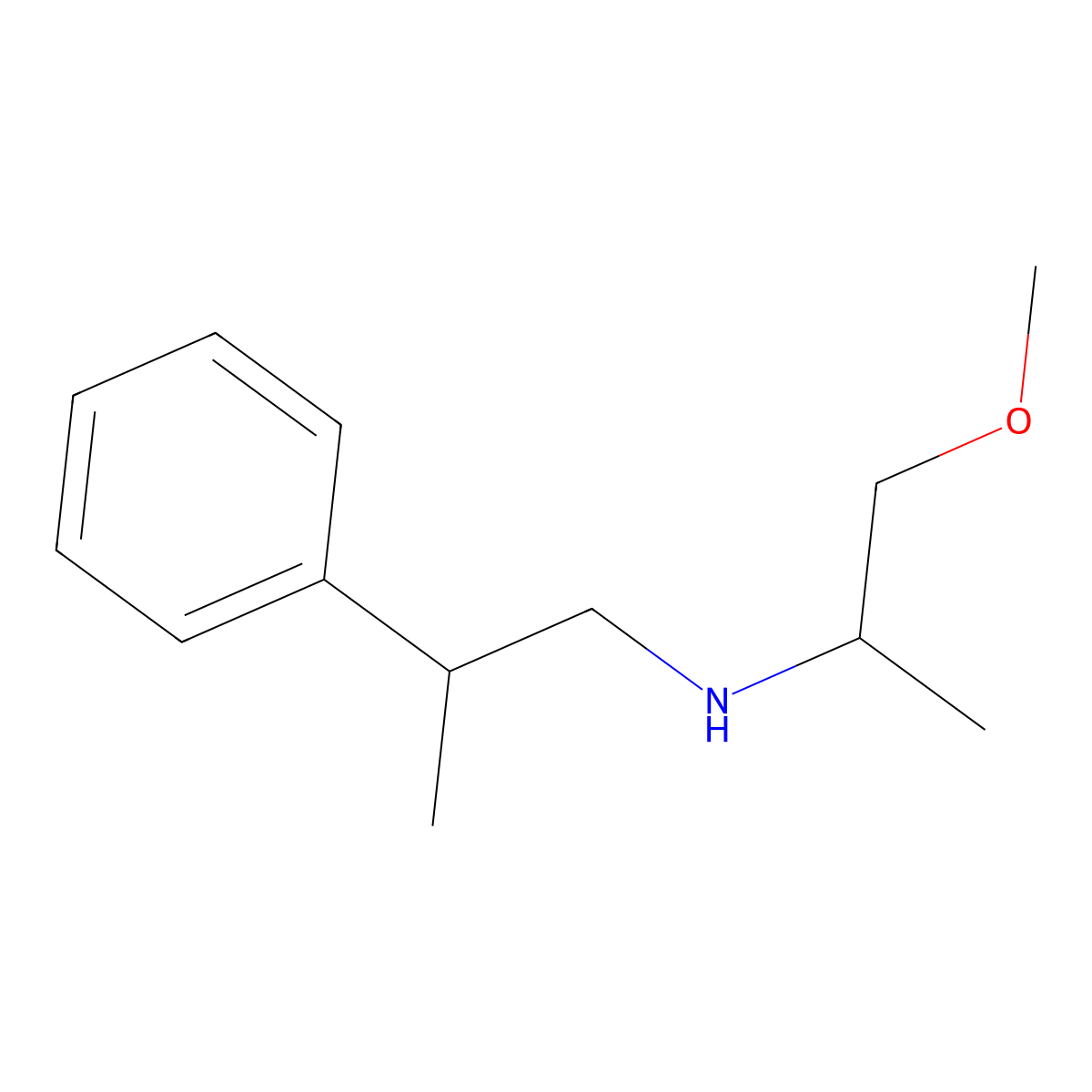 (1-Methoxypropan-2-yl)(2-phenylpropyl)amine molecular structure, CAS 1042596-07-5