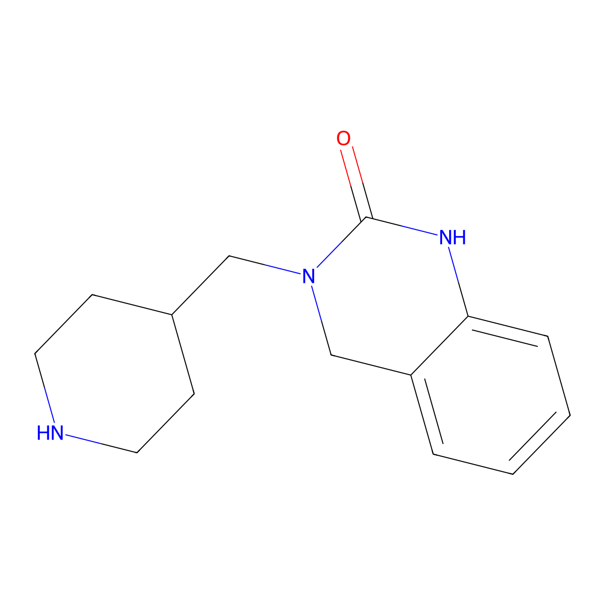 3-(piperidin-4-ylmethyl)-3,4-dihydroquinazolin-2(1H)-one molecular structure, CAS 104260-24-4