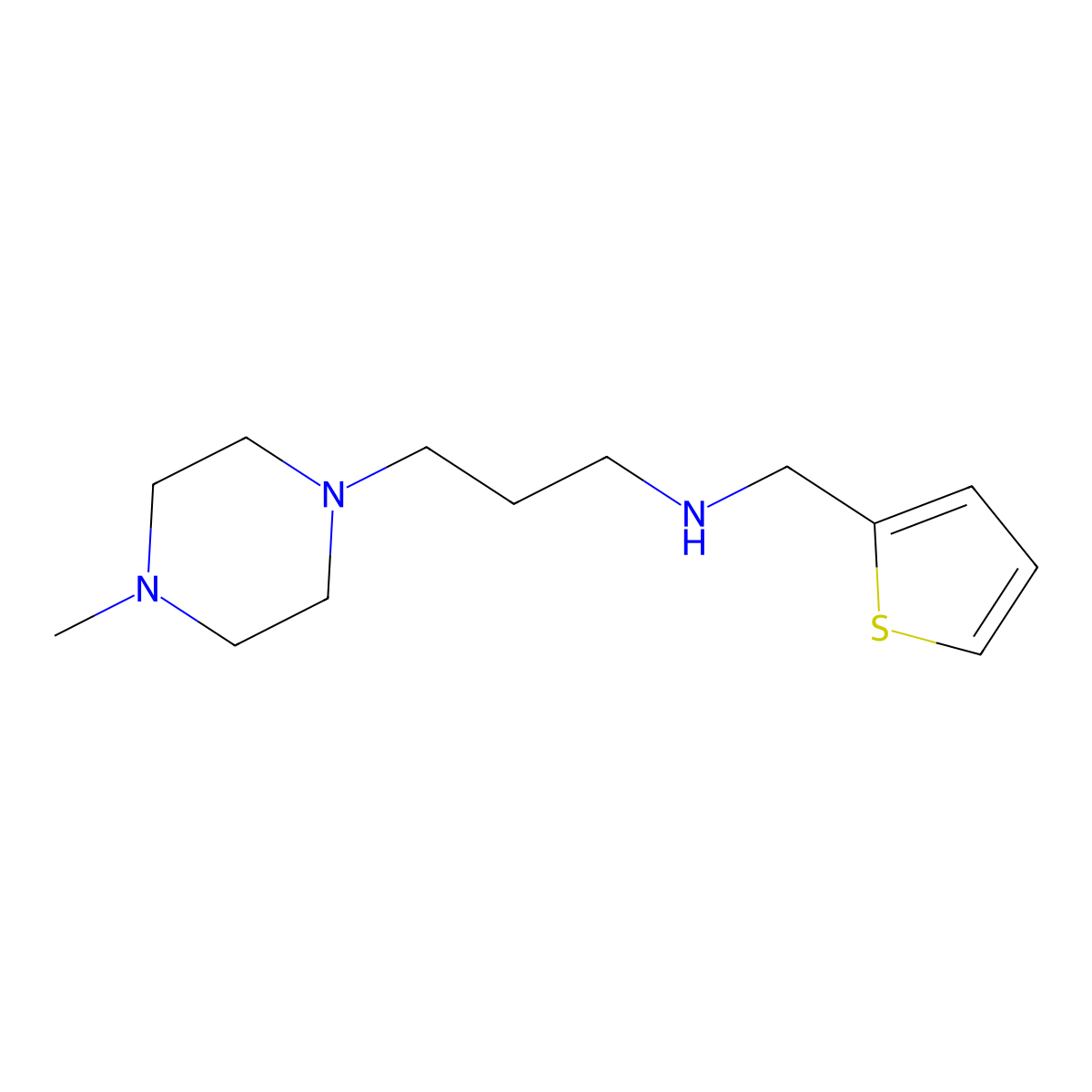 [3-(4-Methylpiperazin-1-yl)propyl](2-thienylmethyl)amine molecular structure, CAS 1042608-39-8
