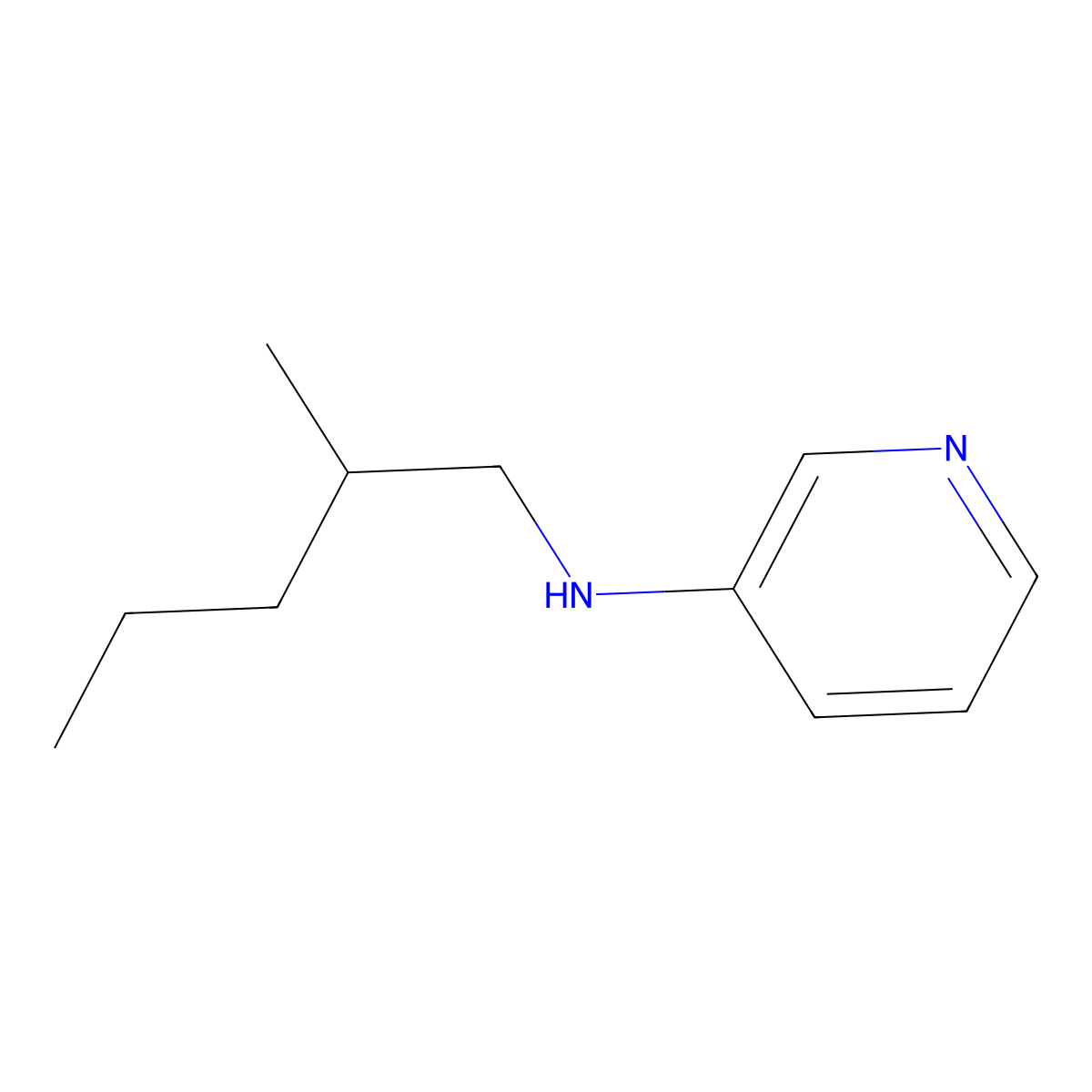 N-(2-methylpentyl)pyridin-3-amine molecular structure, CAS 1042617-08-2