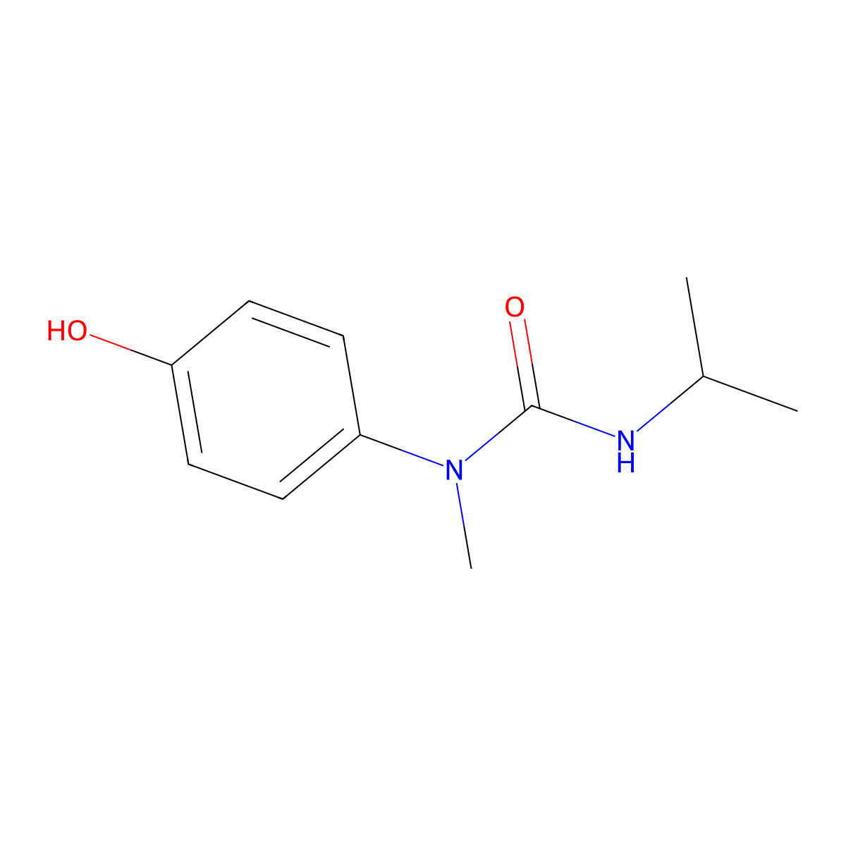 1-(4-Hydroxyphenyl)-1-methyl-3-(propan-2-yl)urea molecular structure, CAS 1042622-10-5