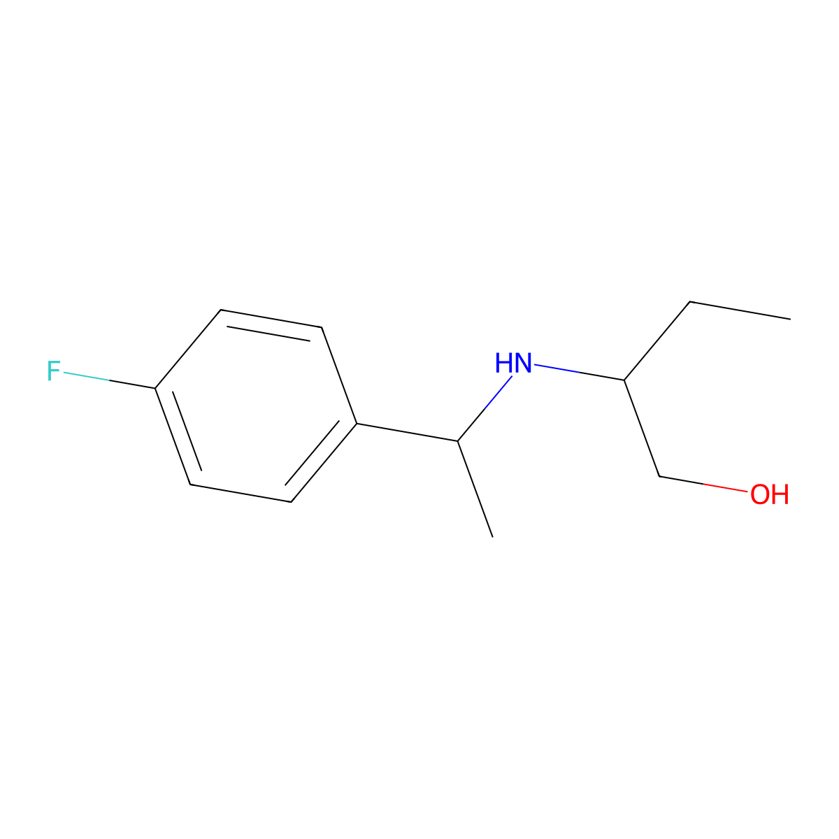 2-{[1-(4-Fluorophenyl)ethyl]amino}butan-1-ol molecular structure, CAS 1042623-58-4