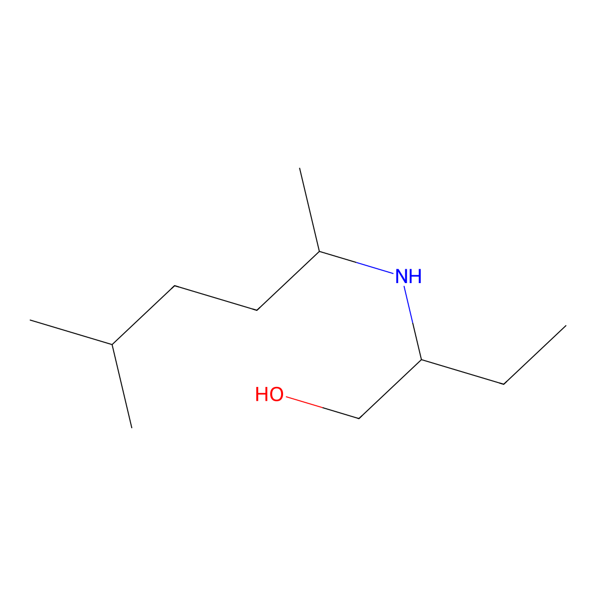 2-[(5-Methylhexan-2-yl)amino]butan-1-ol molecular structure, CAS 1042624-39-4
