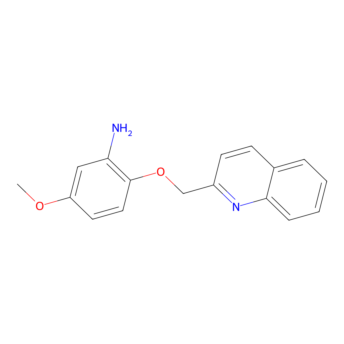 5-Methoxy-2-(quinolin-2-ylmethoxy)aniline molecular structure, CAS 1042625-86-4