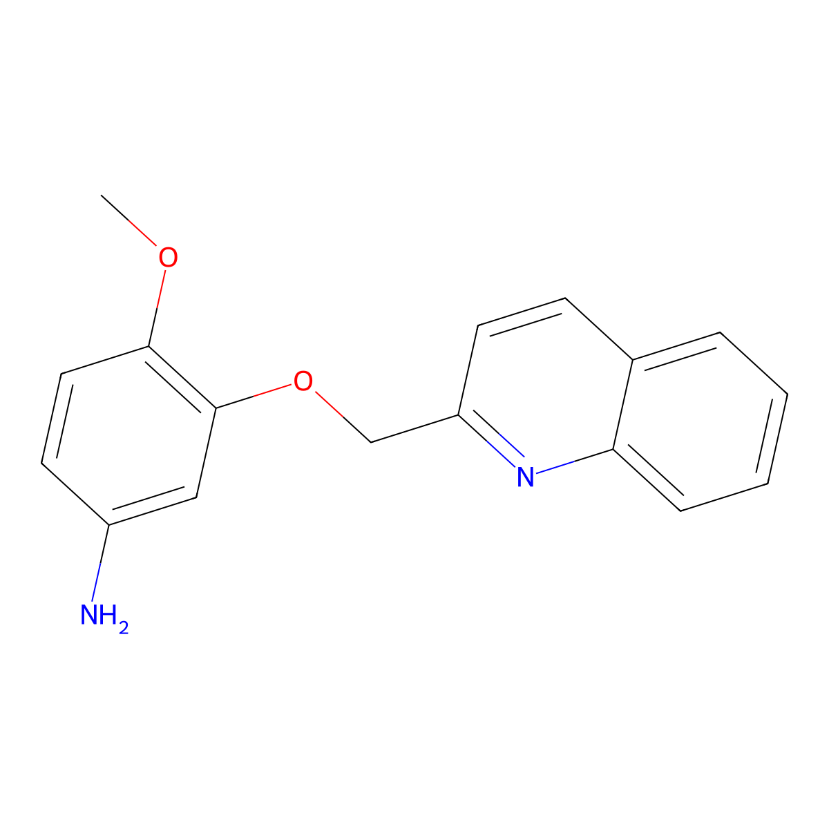 4-Methoxy-3-[(quinolin-2-yl)methoxy]aniline molecular structure, CAS 1042626-49-2