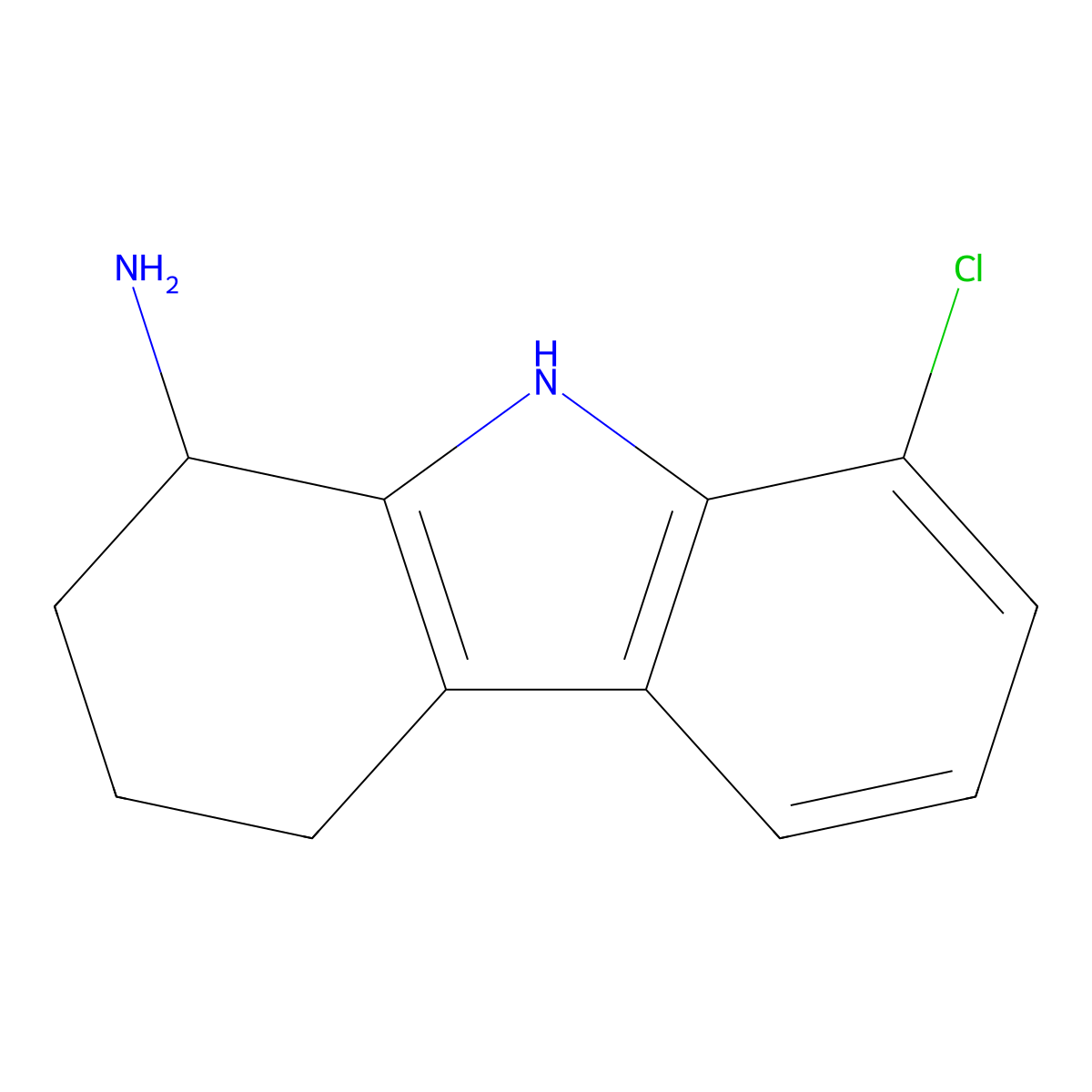 8-chloro-2,3,4,9-tetrahydro-1H-carbazol-1-amine molecular structure, CAS 1042626-75-4