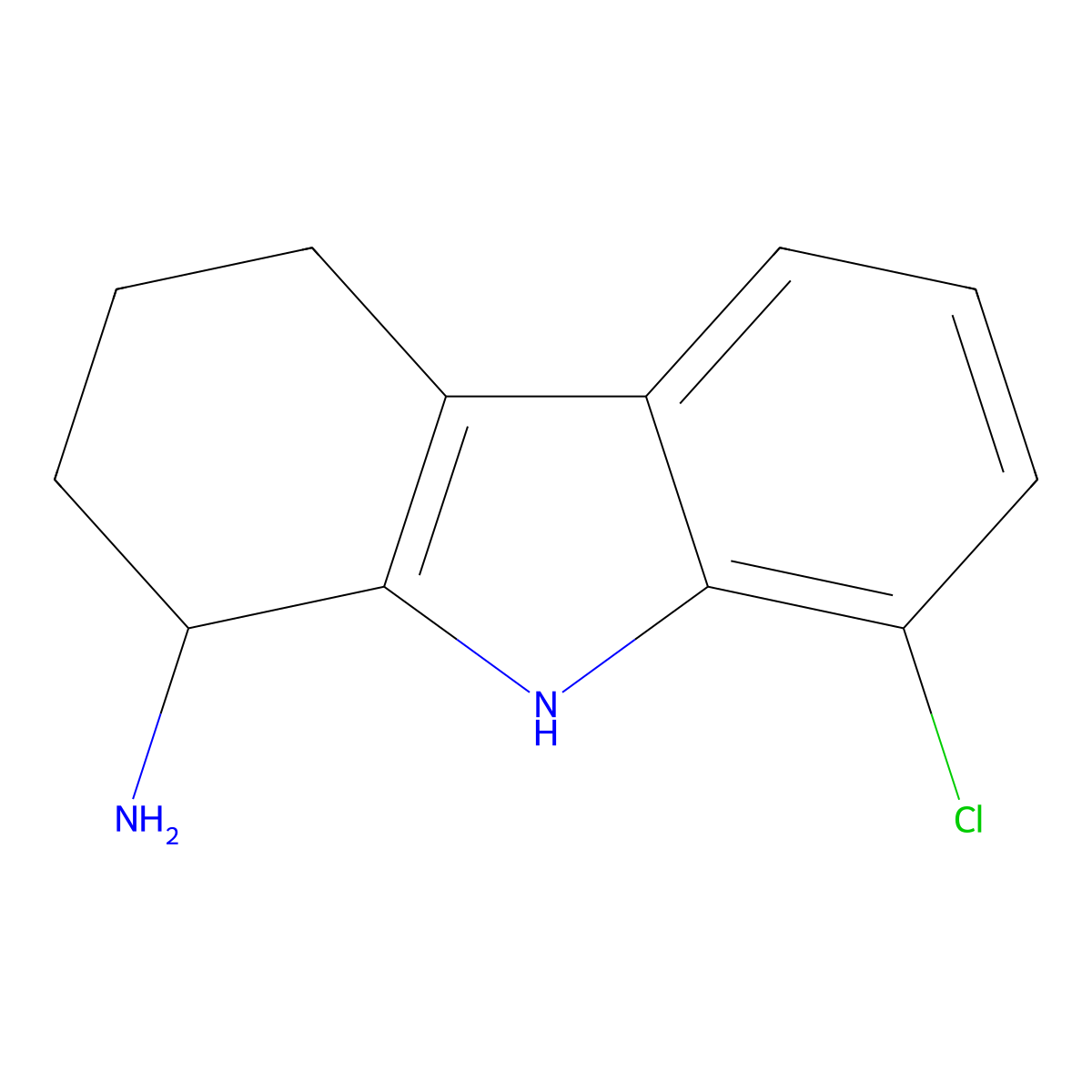 8-chloro-2,3,4,9-tetrahydro-1H-carbazol-1-amine molecular structure, CAS 1042626-75-4