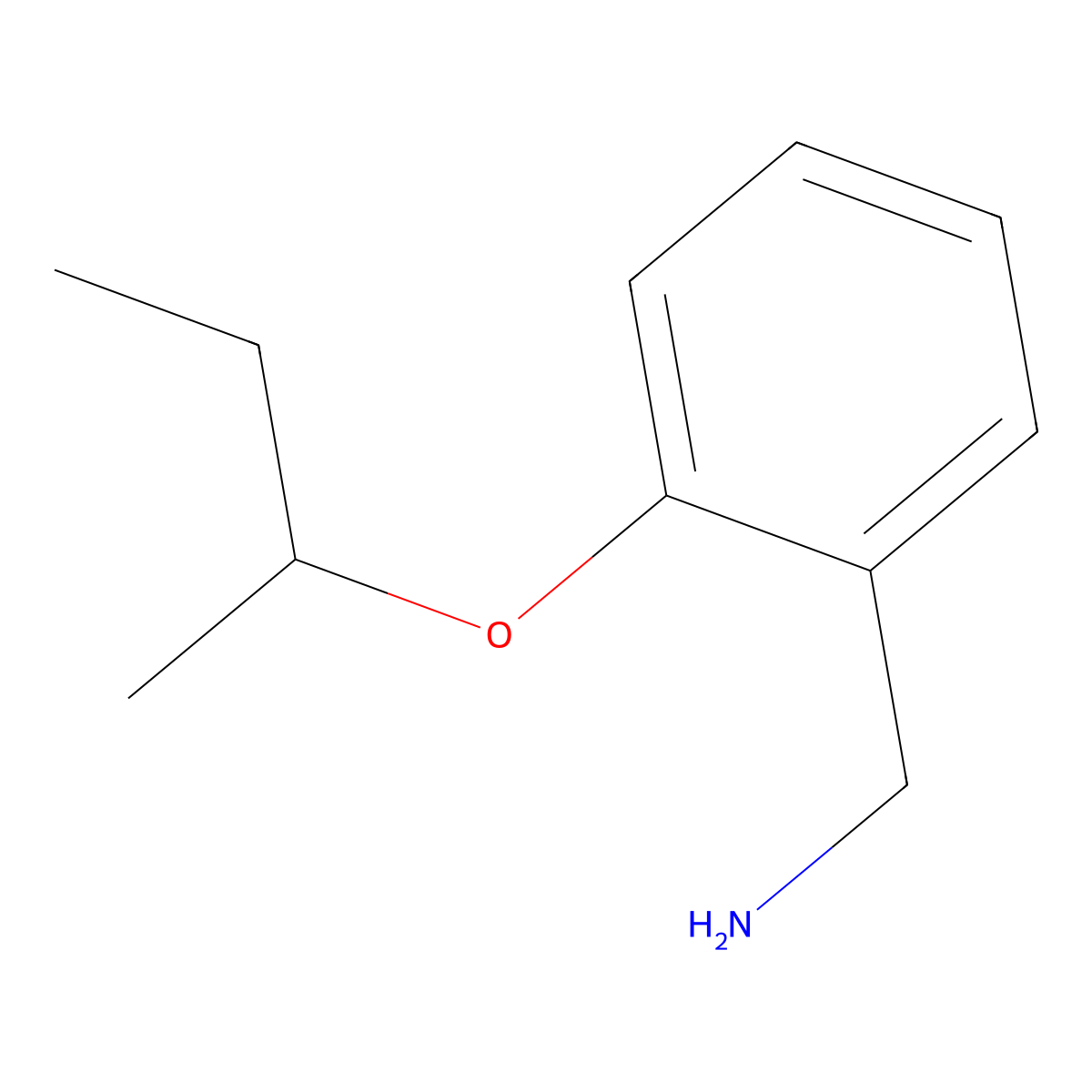 (2-Sec-butoxybenzyl)amine molecular structure, CAS 1042628-16-9