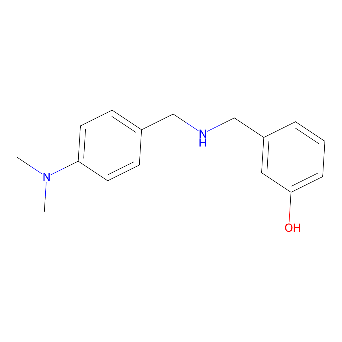 3-[({[4-(Dimethylamino)phenyl]methyl}amino)methyl]phenol molecular structure, CAS 1042628-17-0
