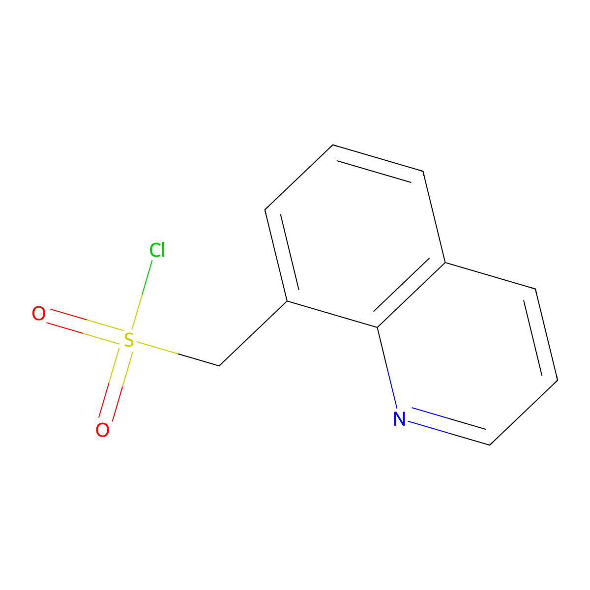 8-Quinolinemethanesulfonyl chloride molecular structure, CAS 1042635-55-1