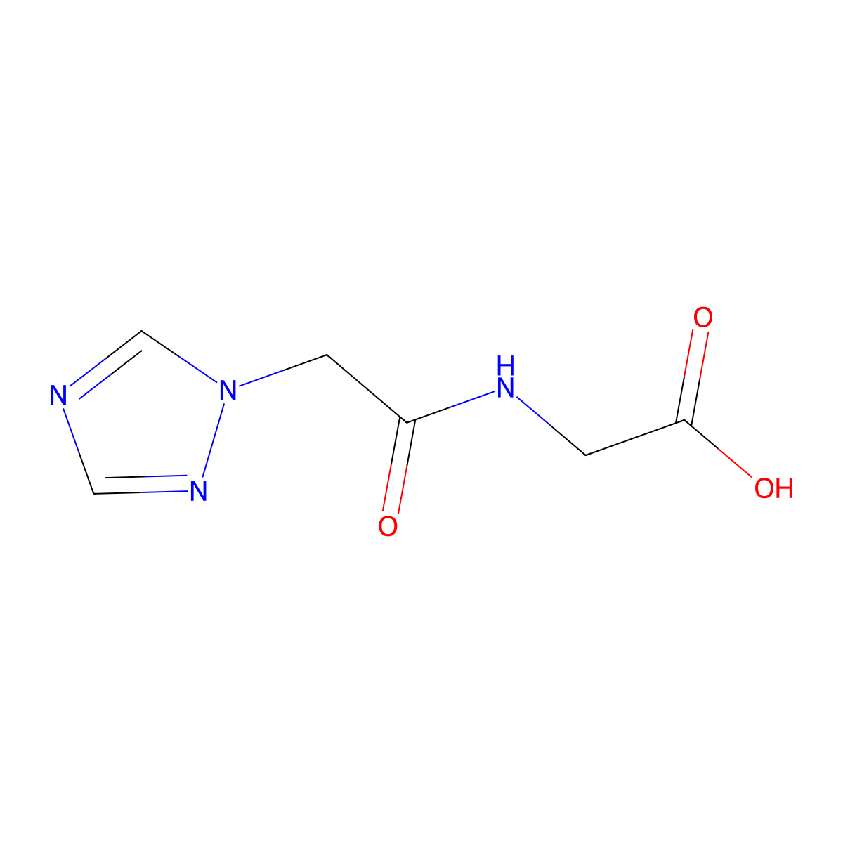 2-[2-(1H-1,2,4-triazol-1-yl)acetamido]acetic acid molecular structure, CAS 1042636-62-3