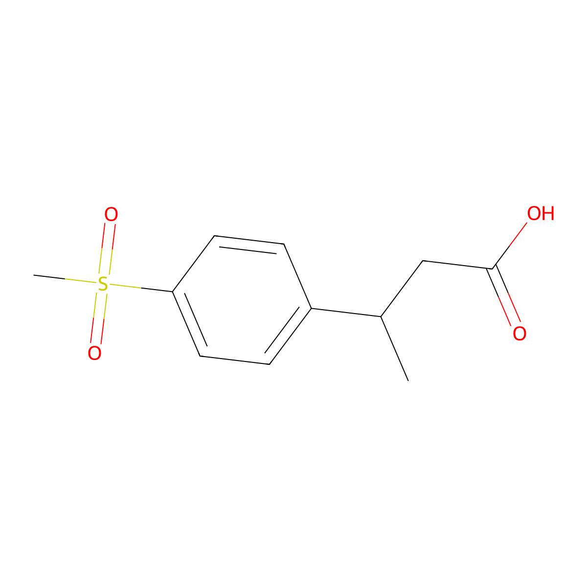 3-(4-Methanesulfonylphenyl)butanoic acid molecular structure, CAS 1042641-82-6