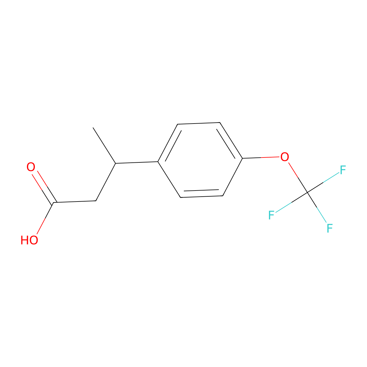 3-[4-(Trifluoromethoxy)phenyl]butanoic acid molecular structure, CAS 1042641-97-3