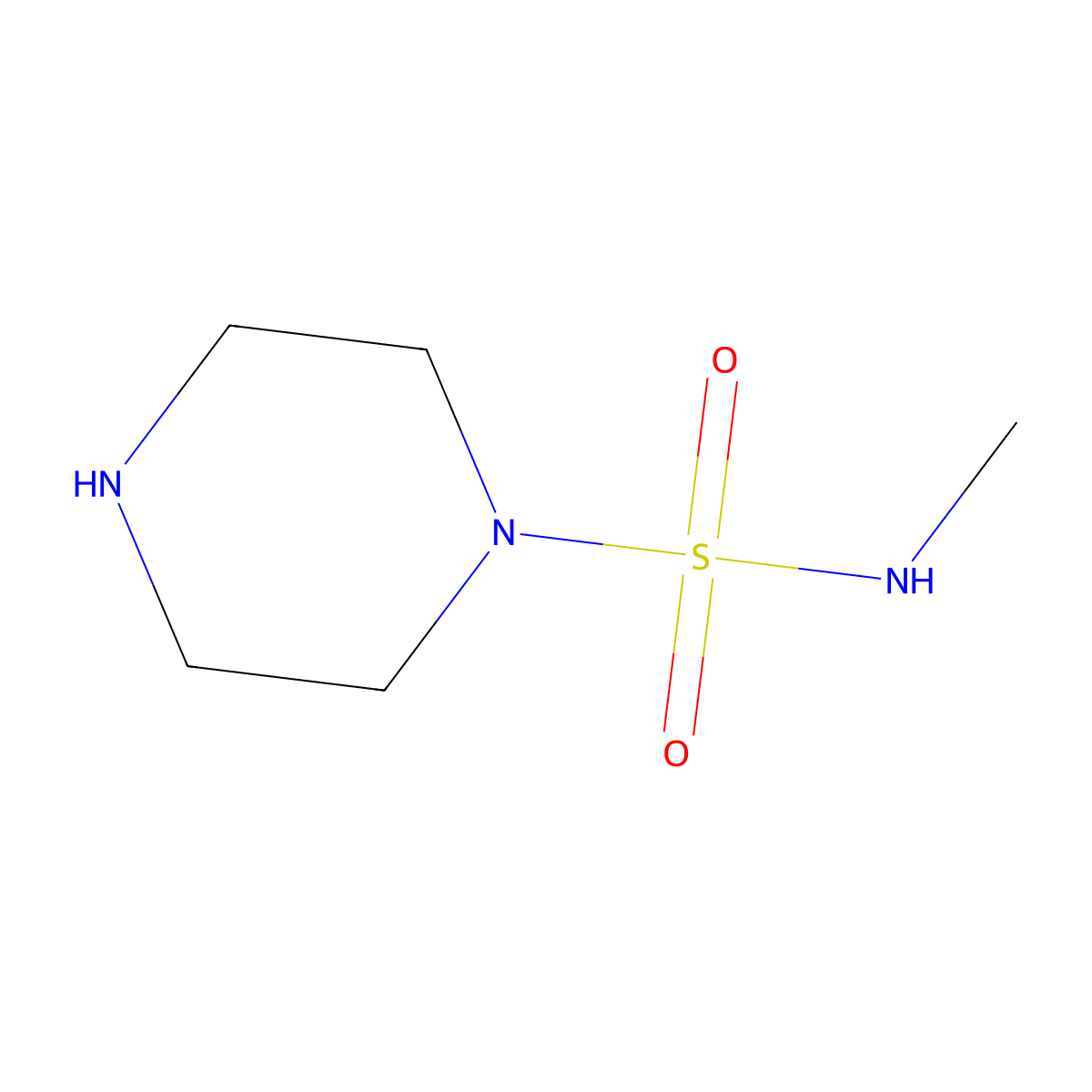 N-methylpiperazine-1-sulfonamide molecular structure, CAS 1042643-66-2