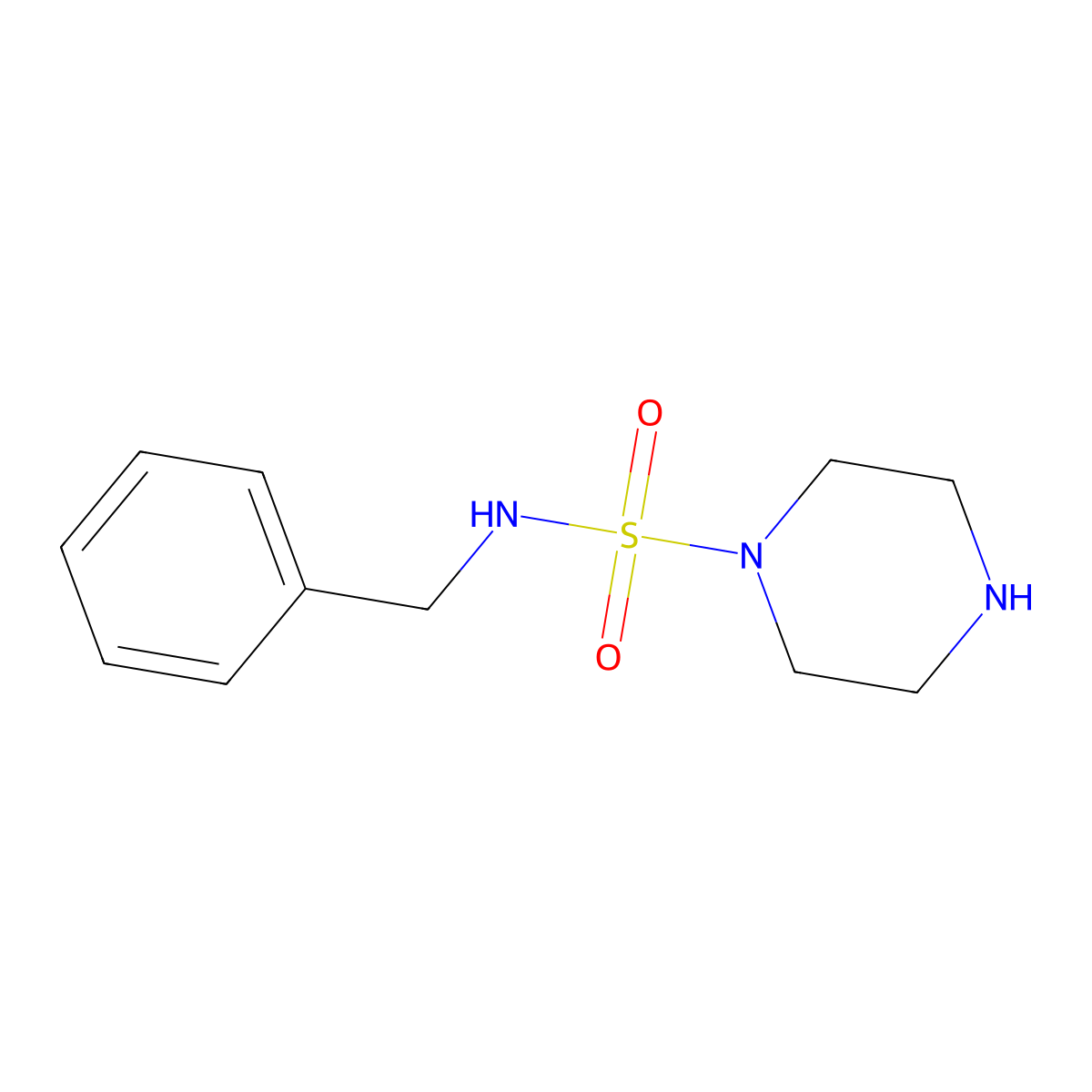 N-benzylpiperazine-1-sulfonamide molecular structure, CAS 1042644-30-3