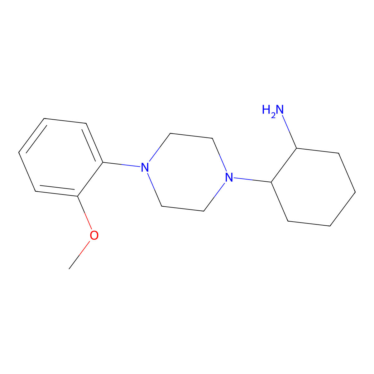 2-[4-(2-Methoxyphenyl)piperazin-1-yl]cyclohexan-1-amine molecular structure, CAS 1042644-34-7