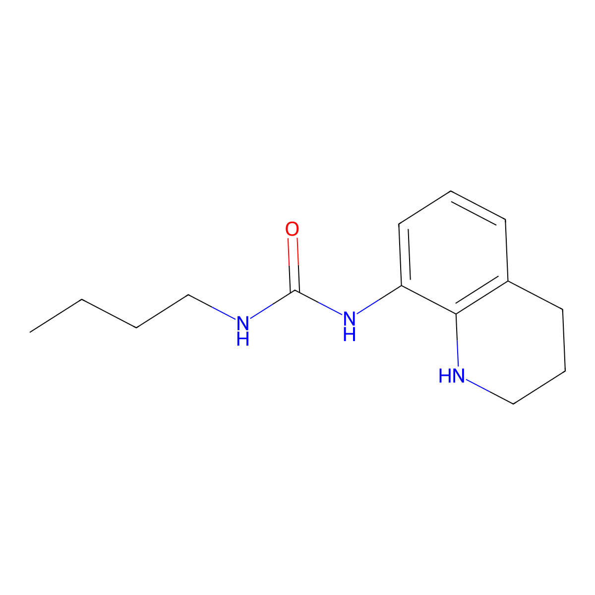 3-Butyl-1-(1,2,3,4-tetrahydroquinolin-8-yl)urea molecular structure, CAS 1042649-49-9