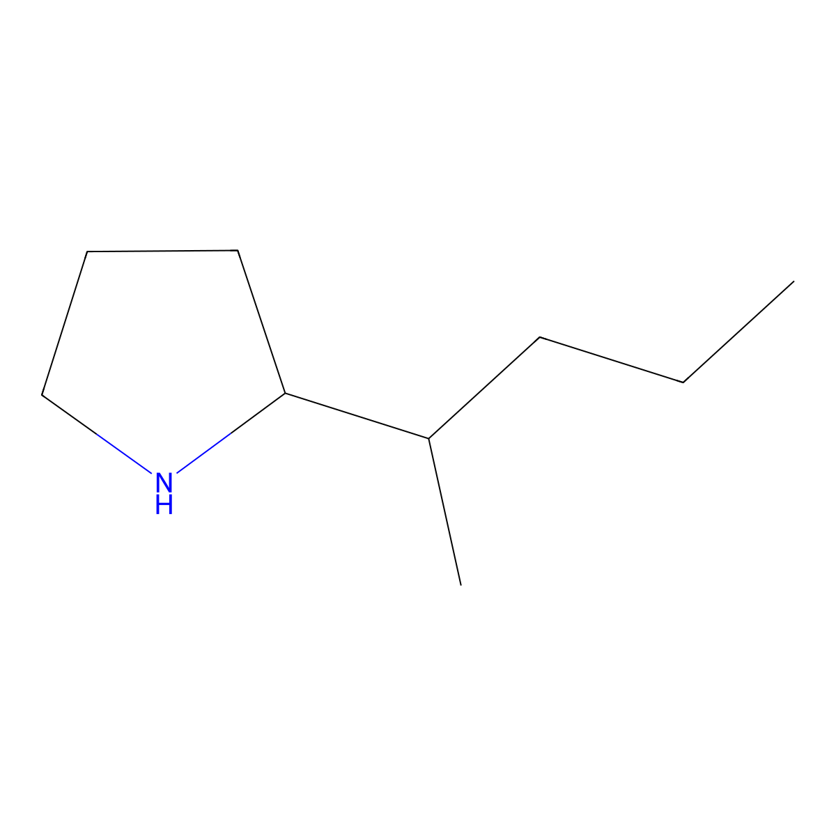 2-(Pentan-2-yl)pyrrolidine molecular structure, CAS 1042652-17-4