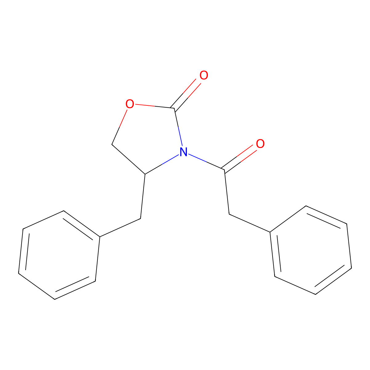 (4S)-3-(2-Phenylacetyl)-4-(phenylmethyl)-2-oxazolidinone molecular structure, CAS 104266-89-9