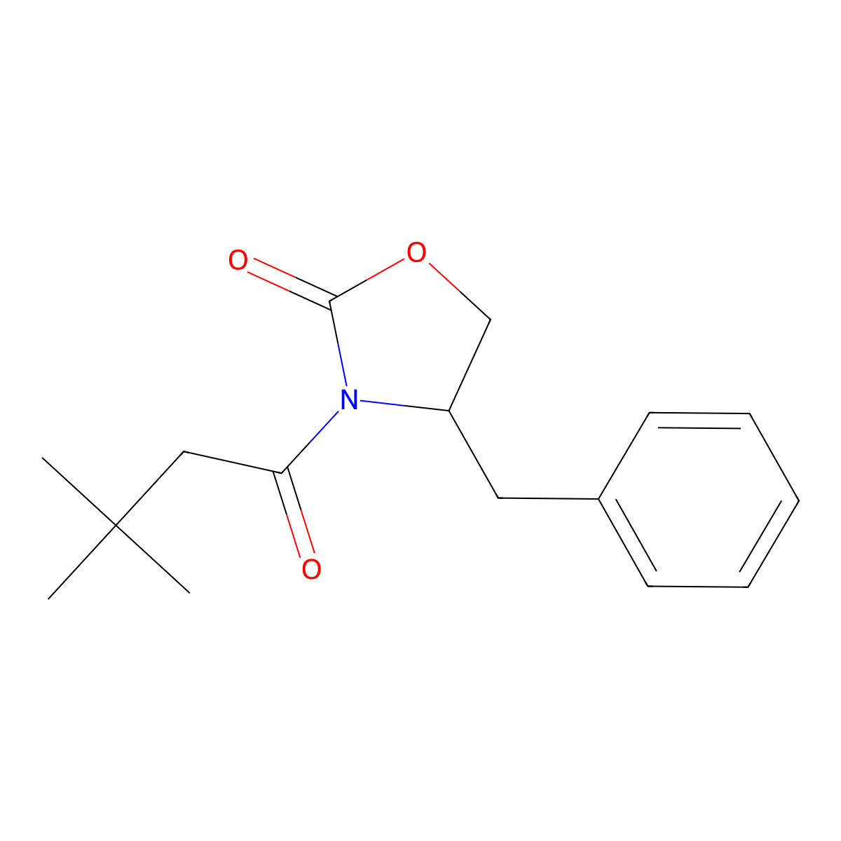 (S)-4-benzyl-3-(3,3-dimethylbutanoyl)oxazolidin-2-one molecular structure, CAS 104266-91-3
