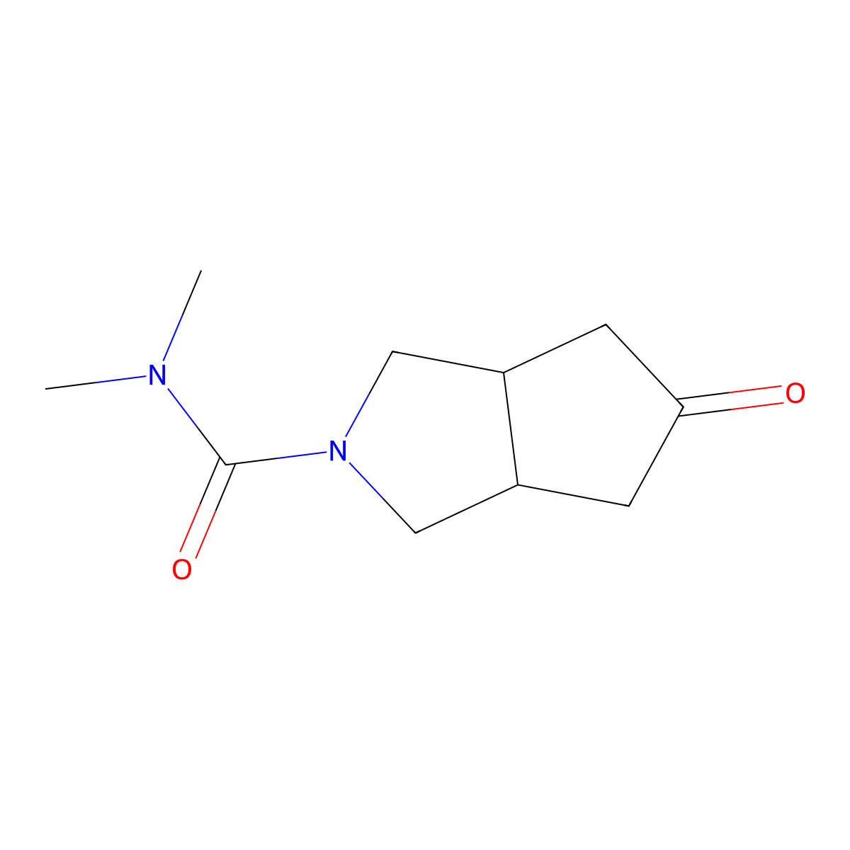 N,N-Dimethyl-5-oxo-hexahydrocyclopenta[c]pyrrole-2(1H)-carboxamide molecular structure, CAS 1042666-57-8