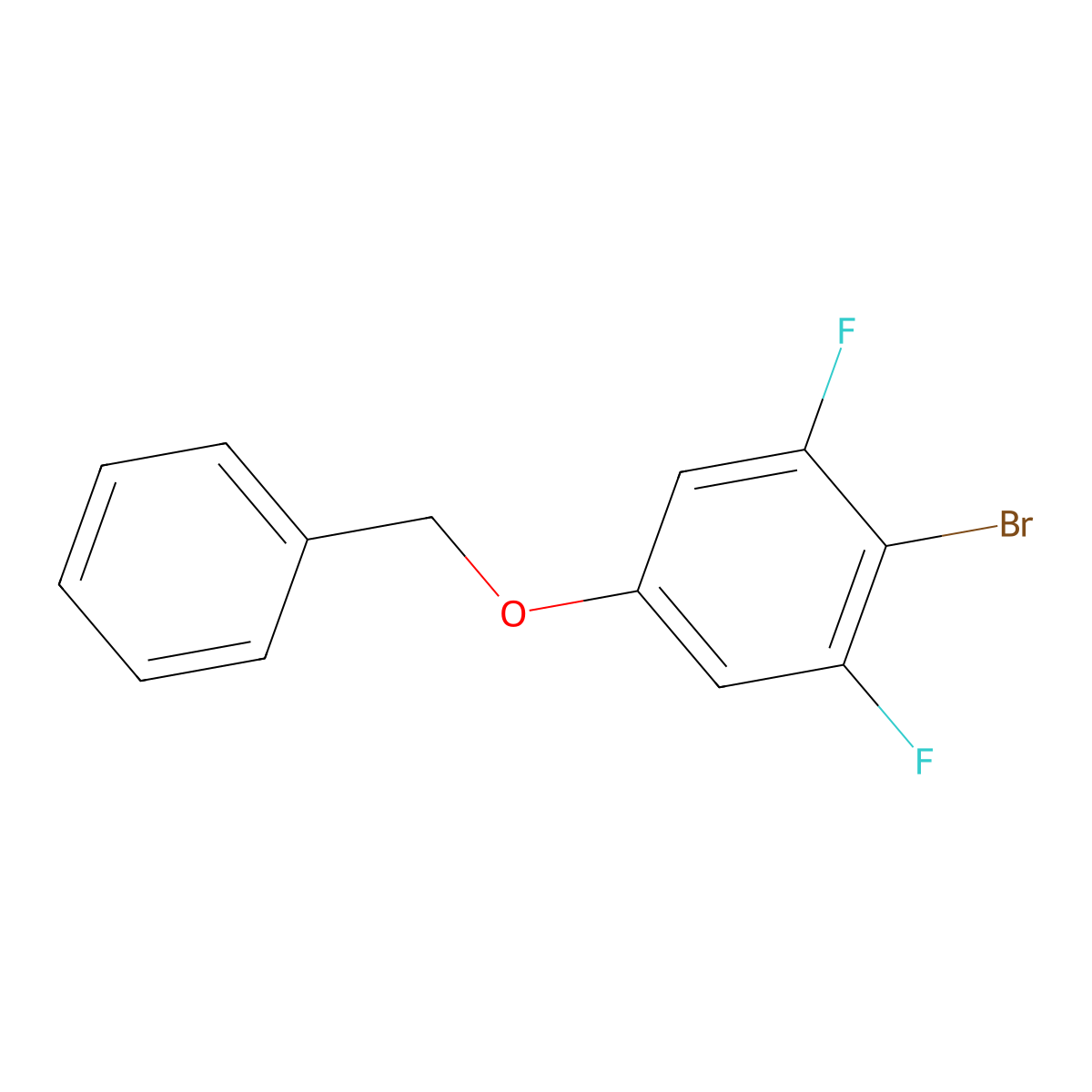 5-(Benzyloxy)-2-bromo-1,3-difluorobenzene molecular structure, CAS 1042702-93-1