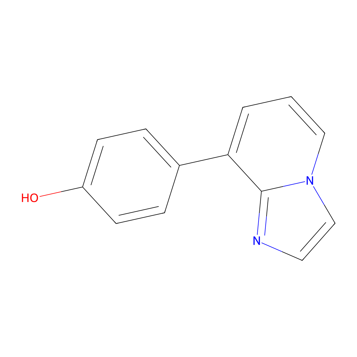 4-(Imidazo[1,2-a]pyridin-8-yl)phenol molecular structure, CAS 104271-34-3